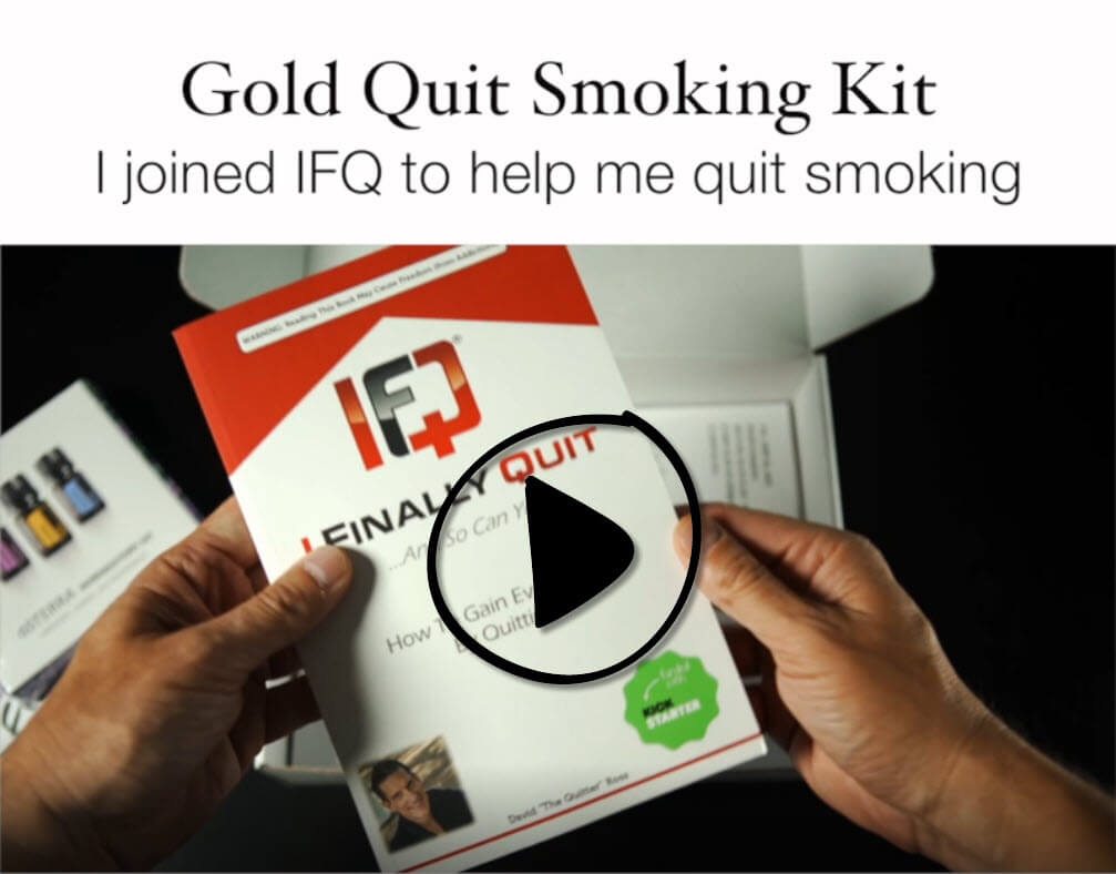 Watch a quick video displaying the physical products mailed with the gold quit smoking kit
